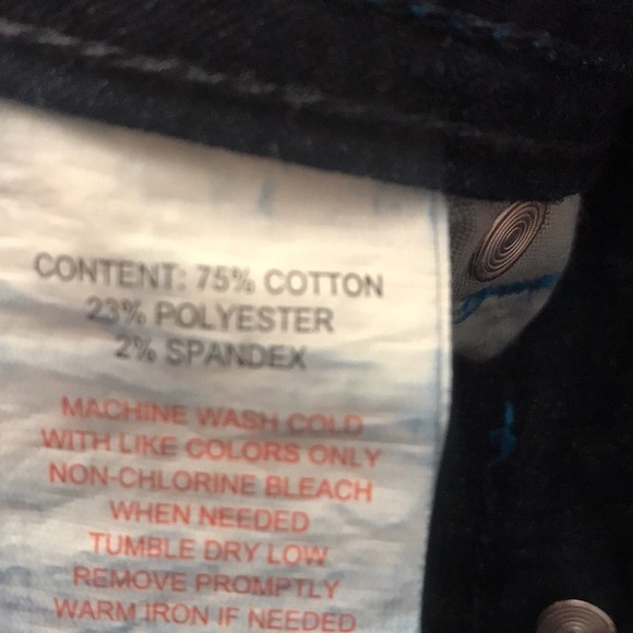 Eckored denim size 13/14 jeans w/ elastic @ cuffs - Picture 7 of 7